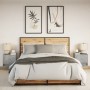 Mesitas de noche de pared con luces LED 2 uds gris hormigón de , Mesitas de noche - Ref: Foro24-852082, Precio: 50,08 €, Desc...