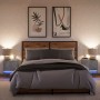 Mesitas de noche de pared con luces LED 2 uds gris hormigón de , Mesitas de noche - Ref: Foro24-852082, Precio: 50,08 €, Desc...