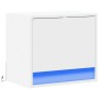 Mesita de noche de pared con luces LED blanco de , Mesitas de noche - Ref: Foro24-852075, Precio: 29,87 €, Descuento: %