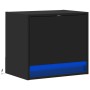 Mesita de noche de pared con luces LED negro de , Mesitas de noche - Ref: Foro24-852077, Precio: 41,93 €, Descuento: %