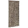 Cortina mosquitera chenilla marrón y blanco 100x220 cm de vidaXL, Mosquiteras para ventanas - Ref: Foro24-325453, Precio: 65,...