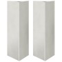 Jardineras triangulares 2 uds acero negro 30x26x75 cm de , Maceteros y jardineras - Ref: Foro24-851152, Precio: 106,15 €, Des...