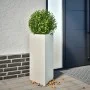 Jardinera triangular acero blanco 40x34,5x70 cm de , Maceteros y jardineras - Ref: Foro24-851159, Precio: 72,22 €, Descuento: %
