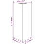 Jardinera triangular acero blanco 40x34,5x70 cm de , Maceteros y jardineras - Ref: Foro24-851159, Precio: 67,09 €, Descuento: %