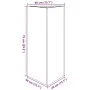 Jardinera triangular acero blanco 40x34,5x70 cm de , Maceteros y jardineras - Ref: Foro24-851159, Precio: 72,22 €, Descuento: %