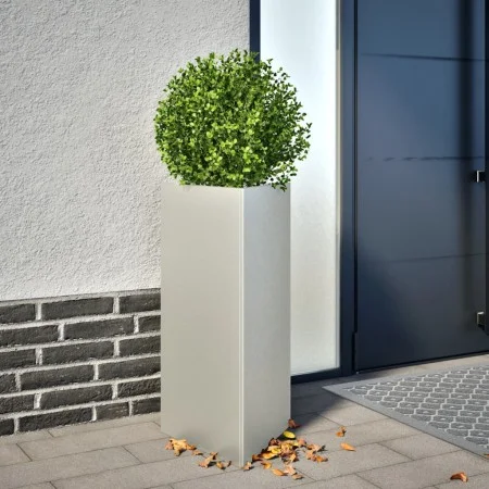 Jardinera trianngular de acero inoxidable 40x34,5x70 cm de , Maceteros y jardineras - Ref: Foro24-851165, Precio: 96,73 €, De...