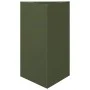 Jardineras triangulares 2 uds acero verde oliva 50x43x75 cm de , Maceteros y jardineras - Ref: Foro24-851178, Precio: 119,61 ...