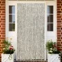 Cortina mosquitera de chenilla gris claro y oscuro 56x185 cm de vidaXL, Mosquiteras para ventanas - Ref: Foro24-325454, Preci...