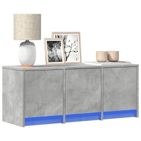 Mueble de TV LED madera ingeniería gris hormigón 97x34x40 cm de , Muebles TV - Ref: Foro24-852239, Precio: 69,61 €, Descuento: %