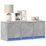 Mueble de TV LED madera ingeniería gris hormigón 97x34x40 cm de , Muebles TV - Ref: Foro24-852239, Precio: 69,61 €, Descuento: %