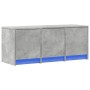 Mueble de TV LED madera ingeniería gris hormigón 97x34x40 cm de , Muebles TV - Ref: Foro24-852239, Precio: 69,61 €, Descuento: %