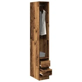 Armario de madera de ingeniería madera envejecida 30x50x200 cm de , Armarios roperos - Ref: Foro24-3307745, Precio: 129,92 €,...