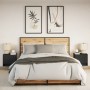 Mesitas de noche de pared con luces LED 2 unidades negro de , Mesitas de noche - Ref: Foro24-852078, Precio: 51,65 €, Descuen...