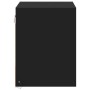 Mesitas de noche de pared con luces LED 2 unidades negro de , Mesitas de noche - Ref: Foro24-852078, Precio: 51,65 €, Descuen...