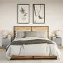 Mesitas de noche de pared con luces LED 2 unidades gris Sonoma by , Nightstands - Ref: Foro24-852086, Price: 50,93 €, Discoun...