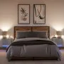 Mesitas de noche de pared con luces LED 2 unidades gris Sonoma by , Nightstands - Ref: Foro24-852086, Price: 50,93 €, Discoun...