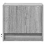 Mesitas de noche de pared con luces LED 2 unidades gris Sonoma by , Nightstands - Ref: Foro24-852086, Price: 50,93 €, Discoun...