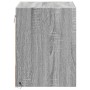 Mesitas de noche de pared con luces LED 2 unidades gris Sonoma de , Mesitas de noche - Ref: Foro24-852086, Precio: 51,57 €, D...