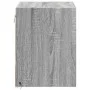Mesitas de noche de pared con luces LED 2 unidades gris Sonoma by , Nightstands - Ref: Foro24-852086, Price: 50,93 €, Discoun...