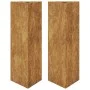 Jardineras triangulares 2 uds acero oxidado 30x26x75 cm de , Maceteros y jardineras - Ref: Foro24-851156, Precio: 79,22 €, De...