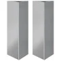 Jardineras triangulares 2 uds acero galvanizado 30x26x75 cm de , Maceteros y jardineras - Ref: Foro24-851154, Precio: 75,10 €...