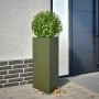 Jardinera triangular acero verde oliva 40x34,5x70 cm de , Maceteros y jardineras - Ref: Foro24-851163, Precio: 72,16 €, Descu...