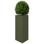 Jardinera triangular acero verde oliva 40x34,5x70 cm de , Maceteros y jardineras - Ref: Foro24-851163, Precio: 64,54 €, Descu...