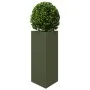 Jardinera triangular acero verde oliva 40x34,5x70 cm de , Maceteros y jardineras - Ref: Foro24-851163, Precio: 72,16 €, Descu...