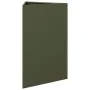 Jardinera triangular acero verde oliva 50x43x75 cm de , Maceteros y jardineras - Ref: Foro24-851177, Precio: 84,55 €, Descuen...