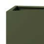 Jardinera triangular acero verde oliva 50x43x75 cm de , Maceteros y jardineras - Ref: Foro24-851177, Precio: 74,50 €, Descuen...