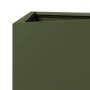 Jardinera triangular acero verde oliva 50x43x75 cm de , Maceteros y jardineras - Ref: Foro24-851177, Precio: 84,55 €, Descuen...