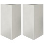 Jardineras triangulares 2 uds acero inoxidable 50x43x75 cm de , Maceteros y jardineras - Ref: Foro24-851180, Precio: 194,27 €...