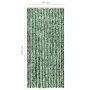Cortina mosquitera chenilla verde y blanco 90x220 cm de vidaXL, Mosquiteras para ventanas - Ref: Foro24-325446, Precio: 62,33...