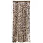 Cortina mosquitera de chenilla marrón y blanca 56x185 cm de vidaXL, Mosquiteras para ventanas - Ref: Foro24-325451, Precio: 3...