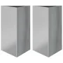 Jardineras triangulares 2 uds acero galvanizado 50x43x75 cm de , Maceteros y jardineras - Ref: Foro24-851182, Precio: 103,26 ...