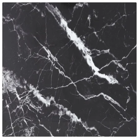 Tablero mesa diseño mármol vidrio templado negro 40x40 cm 6 mm de , Tableros para mesas - Ref: Foro24-322269, Precio: 22,81 €...