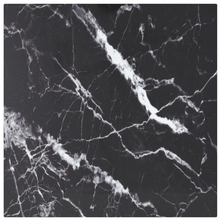 Tablero mesa diseño mármol vidrio templado negro 40x40 cm 6 mm de , Tableros para mesas - Ref: Foro24-322269, Precio: 28,00 €...
