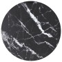 Tablero de mesa diseño mármol vidrio templado negro Ø40x0,8 cm de , Tableros para mesas - Ref: Foro24-322262, Precio: 18,97 €...