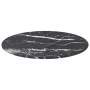 Tablero de mesa diseño mármol vidrio templado negro Ø40x0,8 cm de , Tableros para mesas - Ref: Foro24-322262, Precio: 18,66 €...