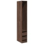 Armario madera de ingeniería color roble marrón 30x50x200 cm de , Armarios roperos - Ref: Foro24-3307744, Precio: 125,22 €, D...
