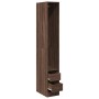Armario madera de ingeniería color roble marrón 30x50x200 cm de , Armarios roperos - Ref: Foro24-3307744, Precio: 125,22 €, D...