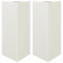 Jardineras triangulares 2 uds acero blanco 40x34,5x70 cm de , Maceteros y jardineras - Ref: Foro24-851160, Precio: 89,73 €, D...