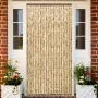 Cortina mosquitera beige y marrón chenilla 100x220 cm de vidaXL, Mosquiteras para ventanas - Ref: Foro24-325450, Precio: 66,0...