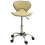 Silla de oficina de cuero sintético crema de , Sillas de oficina - Ref: Foro24-3088629, Precio: 83,62 €, Descuento: %
