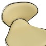 Silla de oficina de cuero sintético crema de , Sillas de oficina - Ref: Foro24-3088629, Precio: 83,62 €, Descuento: %