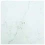 Tischplatte mit Design aus weißem Marmor und gehärtetem Glas, 40x40 cm, 6 mm. von , Tischplatten - Ref: Foro24-322253, Preis:...