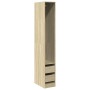 Armario de madera de ingeniería roble Sonoma 30x50x200 cm de , Armarios roperos - Ref: Foro24-3307740, Precio: 125,37 €, Desc...