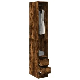 Armario madera de ingeniería color roble ahumado 30x50x200 cm de , Armarios roperos - Ref: Foro24-3307742, Precio: 125,59 €, ...