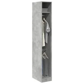 Armario de madera de ingeniería gris hormigón 30x50x200 cm de , Armarios roperos - Ref: Foro24-3307777, Precio: 99,21 €, Desc...