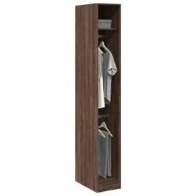 Armario madera de ingeniería color roble marrón 30x50x200 cm de , Armarios roperos - Ref: Foro24-3307780, Precio: 91,62 €, De...